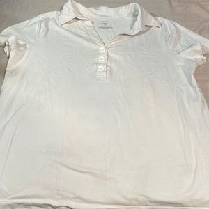 VENEZIA women’s white polo shirt, size 14/16